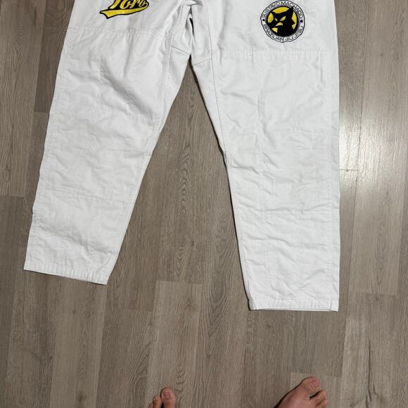 Toro Gustavo Machado White Cotton Brazilian Jiu Jitsu Pants Size A2H - Picture 3 of 13